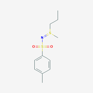 molecular formula C11H17NO2S2 B184523 S-Methyl-S-propyl-N-p-tolylsulfonyl-sulfilimine CAS No. 53799-66-9