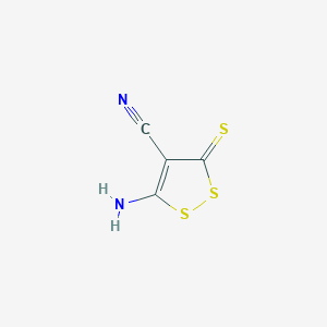 molecular formula C4H2N2S3 B184537 5-氨基-3-硫代-3H-1,2-二硫杂-4-腈 CAS No. 5147-74-0