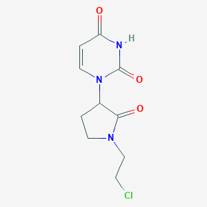 molecular formula C10H12ClN3O3 B184541 1-[1-(2-Chloroethyl)-2-oxopyrrolidin-3-yl]pyrimidine-2,4-dione CAS No. 50992-34-2
