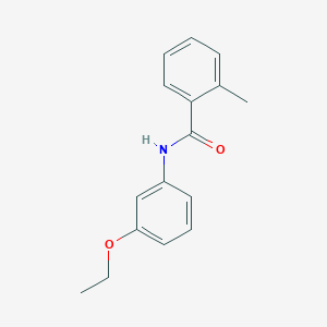 B184559 N-(3-Ethoxyphenyl)-2-methylbenzamide CAS No. 55814-38-5