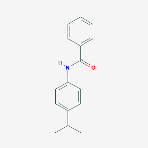 molecular formula C16H17NO B184582 苯甲酰胺，N-[4-(1-甲基乙基)苯基]- CAS No. 100990-57-6