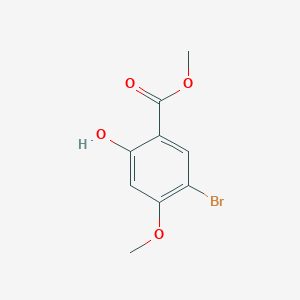 molecular formula C9H9BrO4 B184605 5-溴-2-羟基-4-甲氧基苯甲酸甲酯 CAS No. 39503-52-1
