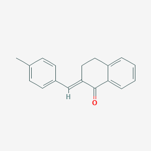 molecular formula C18H16O B184626 (E)-3,4-Dihydro-2-((4-methylphenyl)methylene)-1(2H)-naphthalenone CAS No. 59082-26-7