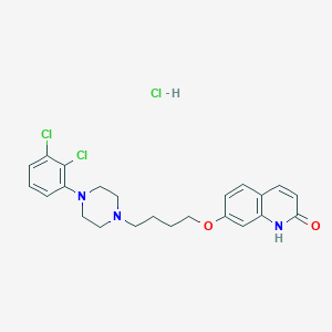 molecular formula C23H26Cl3N3O2 B018463 脱氢阿立哌唑盐酸盐 CAS No. 1008531-60-9