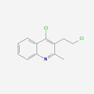B184635 4-Chloro-3-(2-chloroethyl)-2-methylquinoline CAS No. 57521-15-0