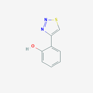 molecular formula C8H6N2OS B184637 2-(1,2,3-Thiadiazol-4-yl)phenol CAS No. 59834-06-9