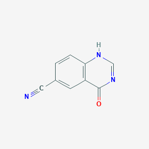 molecular formula C9H5N3O B184658 4-oxo-3,4-Dihydroquinazoline-6-carbonitrile CAS No. 117297-41-3