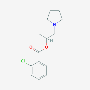 B184674 1-Pyrrolidin-1-ylpropan-2-yl 2-chlorobenzoate CAS No. 6470-43-5