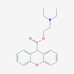molecular formula C20H23NO3 B184677 9-Xanthenecarboxylic acid 2-diethylaminoethyl ester CAS No. 24539-72-8