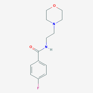 B184689 Benzamide, 4-fluoro-N-(2-(4-morpholinyl)ethyl)- CAS No. 64544-18-9