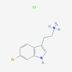 molecular formula C10H12BrClN2 B018469 2-(6-Bromo-1H-indol-3-YL)ethanamine hydrochloride CAS No. 108061-77-4