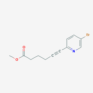 B184691 Methyl6-(5-bromo-2-pyridinyl)-5-hexynoate CAS No. 111770-83-3