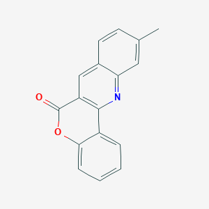 B184692 6H-[1]Benzopyrano[4,3-b]quinolin-6-one, 10-methyl- CAS No. 100747-62-4