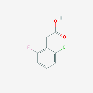 molecular formula C8H6ClFO2 B018471 2-氯-6-氟苯基乙酸 CAS No. 37777-76-7