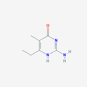 B184717 2-Amino-6-ethyl-5-methylpyrimidin-4-ol CAS No. 134277-54-6