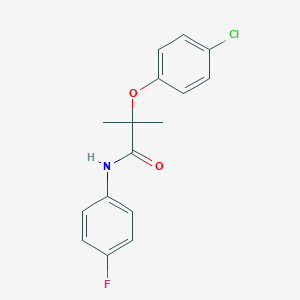 B184737 2-(4-chlorophenoxy)-N-(4-fluorophenyl)-2-methylpropanamide CAS No. 61887-25-0
