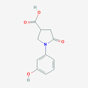 molecular formula C11H11NO4 B184742 1-(3-羟基苯基)-5-氧代吡咯烷-3-羧酸 CAS No. 91891-24-6