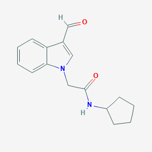 molecular formula C16H18N2O2 B184746 N-cyclopentyl-2-(3-formyl-1H-indol-1-yl)acetamide CAS No. 431981-28-1