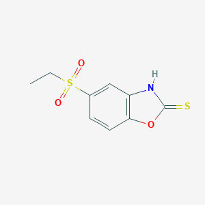 B184755 5-(Ethylsulfonyl)-1,3-benzoxazole-2-thiol CAS No. 155559-80-1