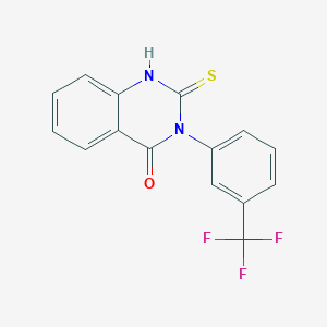 molecular formula C15H9F3N2OS B184763 2-硫代-3-(3-(三氟甲基)苯基)-2,3-二氢-4(1H)-喹唑啉酮 CAS No. 81066-86-6