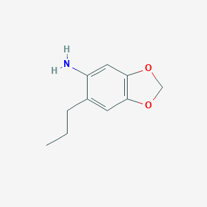 molecular formula C10H13NO2 B184765 1,3-苯并二氧杂环-5-胺，6-丙基- CAS No. 69797-90-6