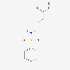 molecular formula C10H13NO4S B184774 4-[(苯磺酰基)氨基]丁酸 CAS No. 85845-09-6