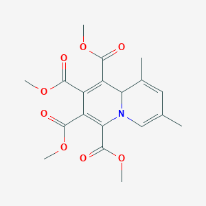 molecular formula C19H21NO8 B184790 Tetramethyl 7,9-dimethyl-9aH-quinolizine-1,2,3,4-tetracarboxylate CAS No. 983-36-8