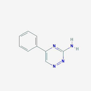 molecular formula C9H8N4 B184799 5-Phenyl-1,2,4-triazin-3-amine CAS No. 942-60-9