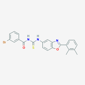 B184803 3-bromo-N-{[2-(2,3-dimethylphenyl)-1,3-benzoxazol-5-yl]carbamothioyl}benzamide CAS No. 590396-52-4