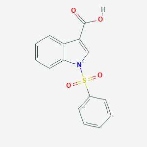 molecular formula C15H11NO4S B184805 1-(苯磺酰基)-1H-吲哚-3-羧酸 CAS No. 278593-17-2