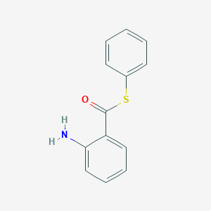 molecular formula C13H11NOS B184831 S-phenyl 2-aminobenzenecarbothioate CAS No. 63940-21-6