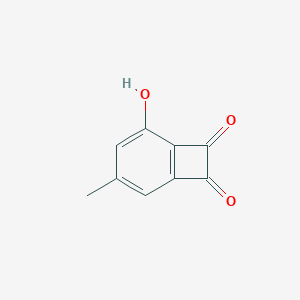 molecular formula C9H6O3 B184837 2-Hydroxy-4-methylbicyclo(4.2.0)octa-1,3,5-triene-7,8-dione CAS No. 82431-23-0