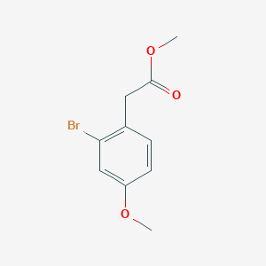 molecular formula C10H11BrO3 B184838 Benzeneacetic acid, 2-bromo-4-methoxy-, methyl ester CAS No. 198630-93-2