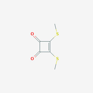 molecular formula C6H6O2S2 B184839 3-Cyclobutene-1,2-dione, 3,4-bis(methylthio)- CAS No. 54131-97-4