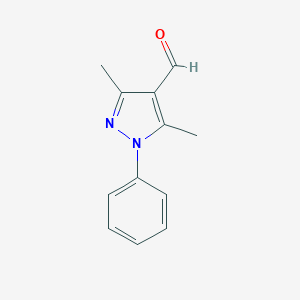 molecular formula C12H12N2O B018486 3,5-Dimethyl-1-phenyl-1H-pyrazole-4-carbaldehyde CAS No. 22042-79-1