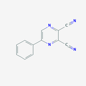 molecular formula C12H6N4 B184865 2,3-二氰基-5-苯基吡嗪 CAS No. 52109-66-7