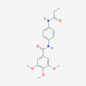 molecular formula C19H22N2O5 B184872 3,4,5-trimethoxy-N-[4-(propanoylamino)phenyl]benzamide CAS No. 5837-83-2