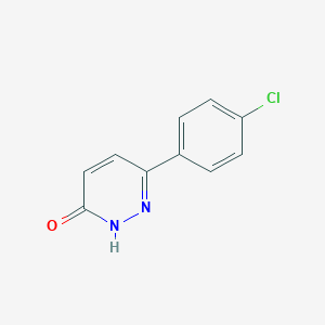 molecular formula C10H7ClN2O B184883 6-(4-chlorophenyl)pyridazin-3(2H)-one CAS No. 2166-13-4