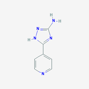 molecular formula C7H7N5 B184886 1H-1,2,4-Triazol-3-amine, 5-(4-pyridinyl)- CAS No. 3652-17-3
