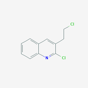 molecular formula C11H9Cl2N B184887 2-Chloro-3-(2-chloroethyl)quinoline CAS No. 62595-04-4
