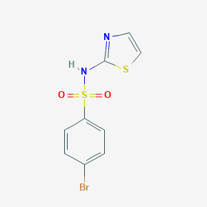 molecular formula C9H7BrN2O2S2 B184889 4-bromo-N-(1,3-thiazol-2-yl)benzenesulfonamide CAS No. 331972-47-5
