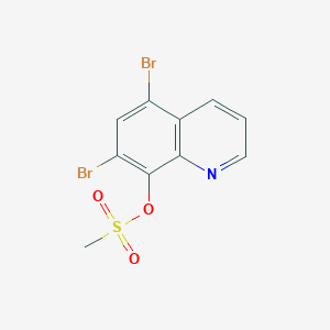 molecular formula C10H7Br2NO3S B184891 5,7-Dibromoquinolin-8-yl methanesulfonate CAS No. 27160-67-4