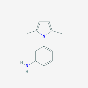 molecular formula C12H14N2 B184897 3-(2,5-dimethyl-1H-pyrrol-1-yl)aniline CAS No. 247225-33-8