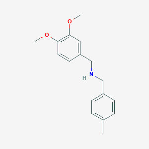 molecular formula C17H21NO2 B184905 (3,4-Dimethoxybenzyl)(4-methylbenzyl)amine CAS No. 418785-77-0