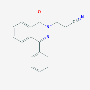 molecular formula C17H13N3O B184908 3-(1-Oxo-4-phenylphthalazin-2(1H)-YL)propanenitrile CAS No. 76972-37-7