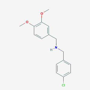 molecular formula C16H18ClNO2 B184910 (4-Chlorobenzyl)(3,4-dimethoxybenzyl)amine CAS No. 423738-40-3
