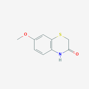 molecular formula C9H9NO2S B184911 7-Methoxy-1,4-benzothiazin-3-one CAS No. 22726-30-3