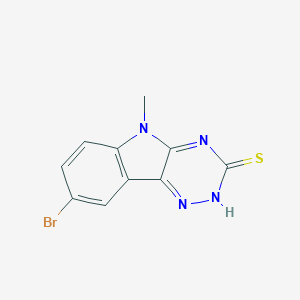 molecular formula C10H7BrN4S B184937 8-溴-5-甲基-5H-[1,2,4]三嗪并[5,6-b]吲哚-3-硫醇 CAS No. 23563-33-9