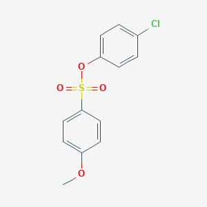 molecular formula C13H11ClO4S B184941 4-Chlorophenyl 4-methoxybenzenesulfonate CAS No. 37100-90-6