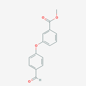 molecular formula C15H12O4 B018497 Methyl 3-(4-formylphenoxy)benzoate CAS No. 103561-09-7